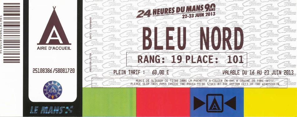 Le Mans 2013: Camping Bleu Nord