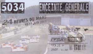 Eintrittskarte 2001