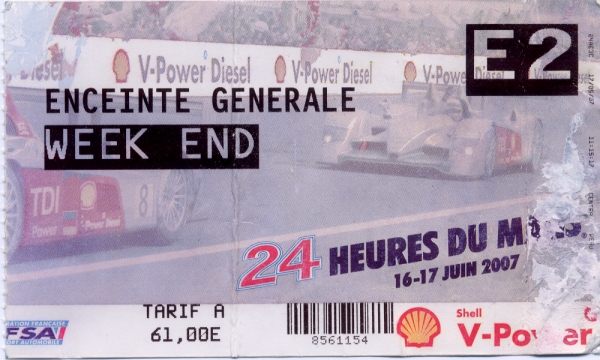 Eintrittskarte 2007