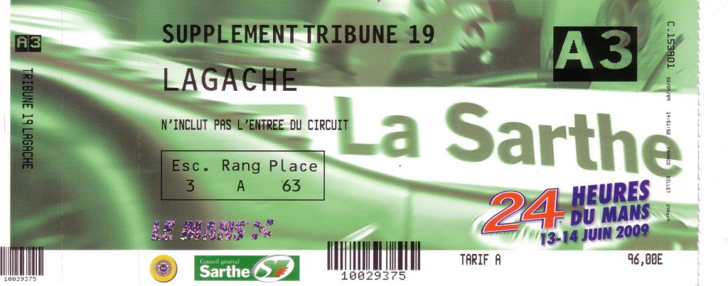 Le Mans 2009: Supplement Tribune 19